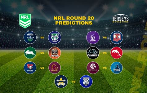 NRL Round 20 Tips & Predictions .